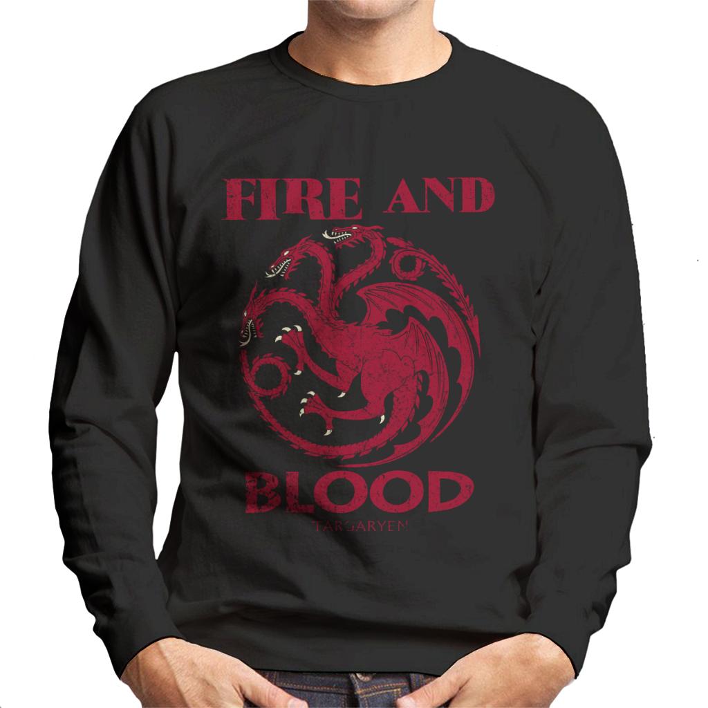 Game Of Thrones Targaryen Fire And Blood Men's Sweatshirt-ALL + EVERY