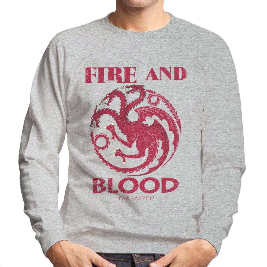 Game Of Thrones Targaryen Fire And Blood Men's Sweatshirt-ALL + EVERY