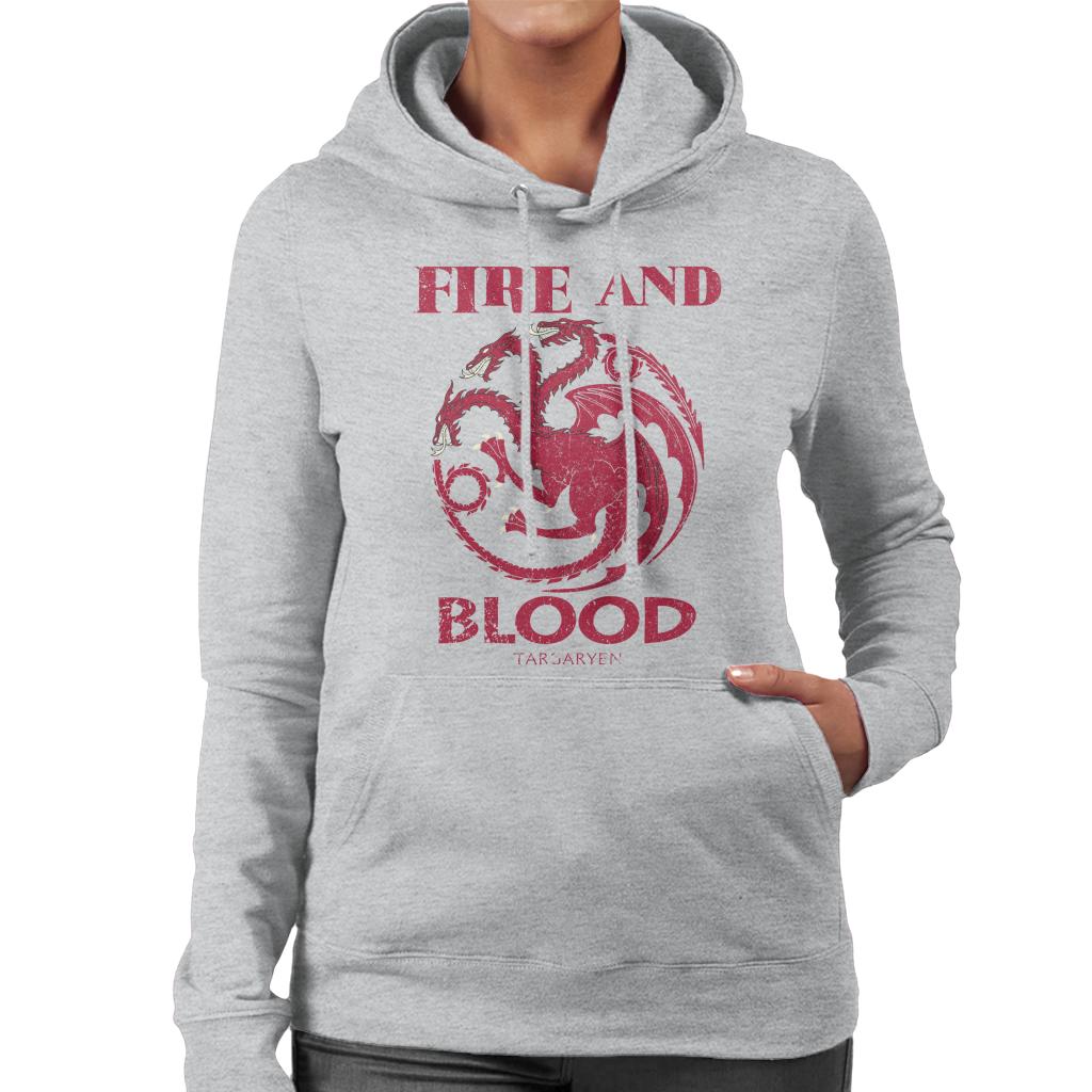 Game Of Thrones Targaryen Fire And Blood Women's Hooded Sweatshirt-ALL + EVERY