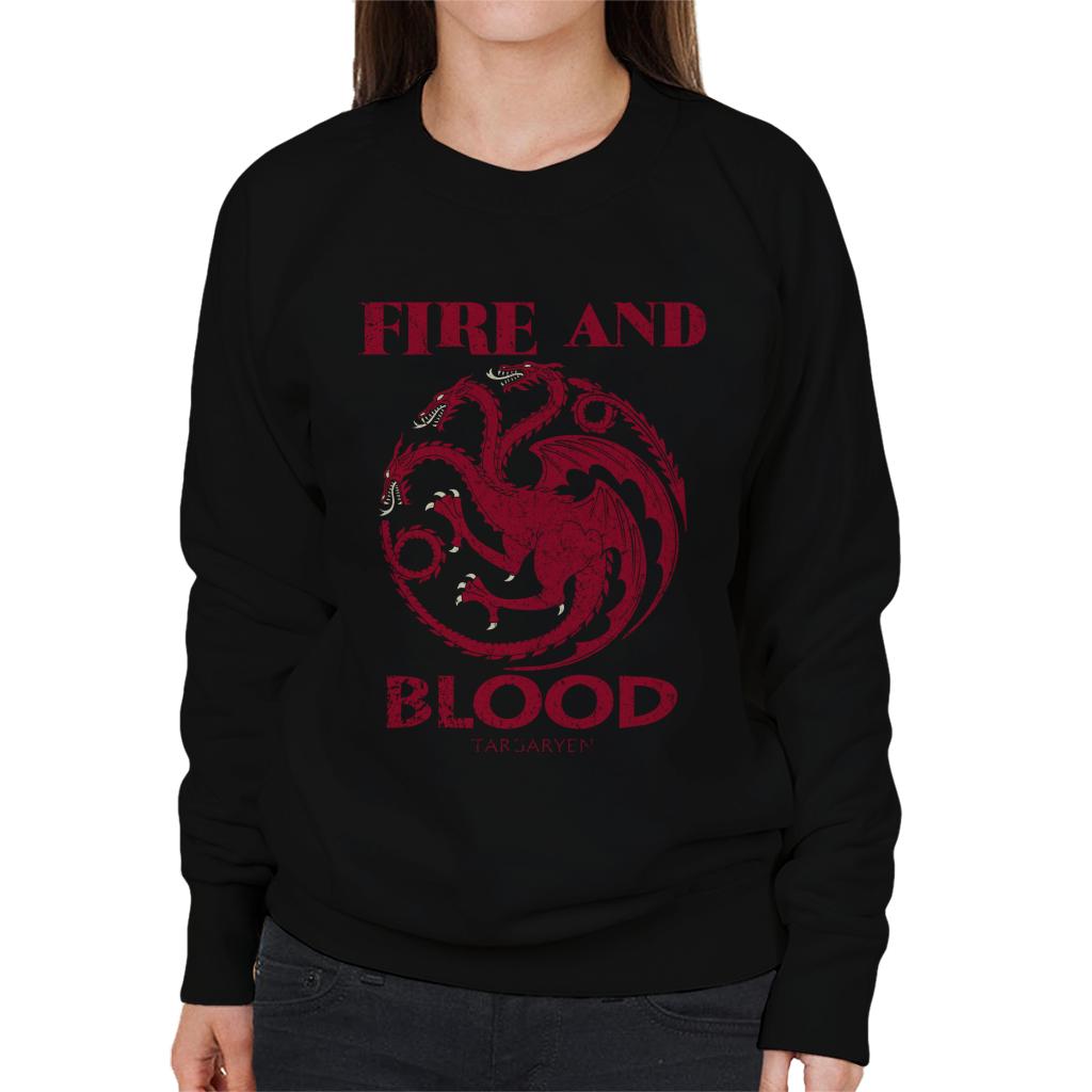 Game Of Thrones Targaryen Fire And Blood Women's Sweatshirt-ALL + EVERY