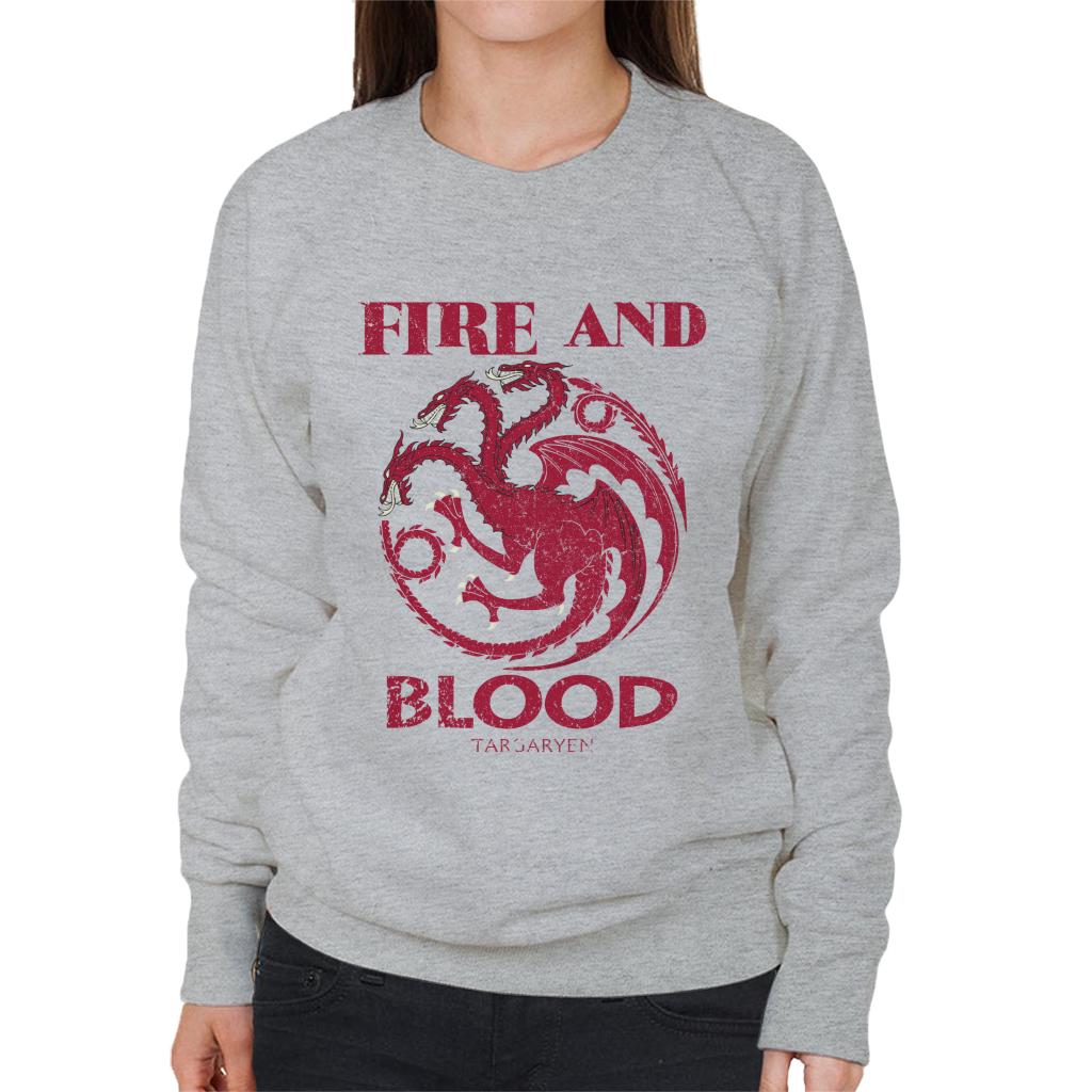 Game Of Thrones Targaryen Fire And Blood Women's Sweatshirt-ALL + EVERY