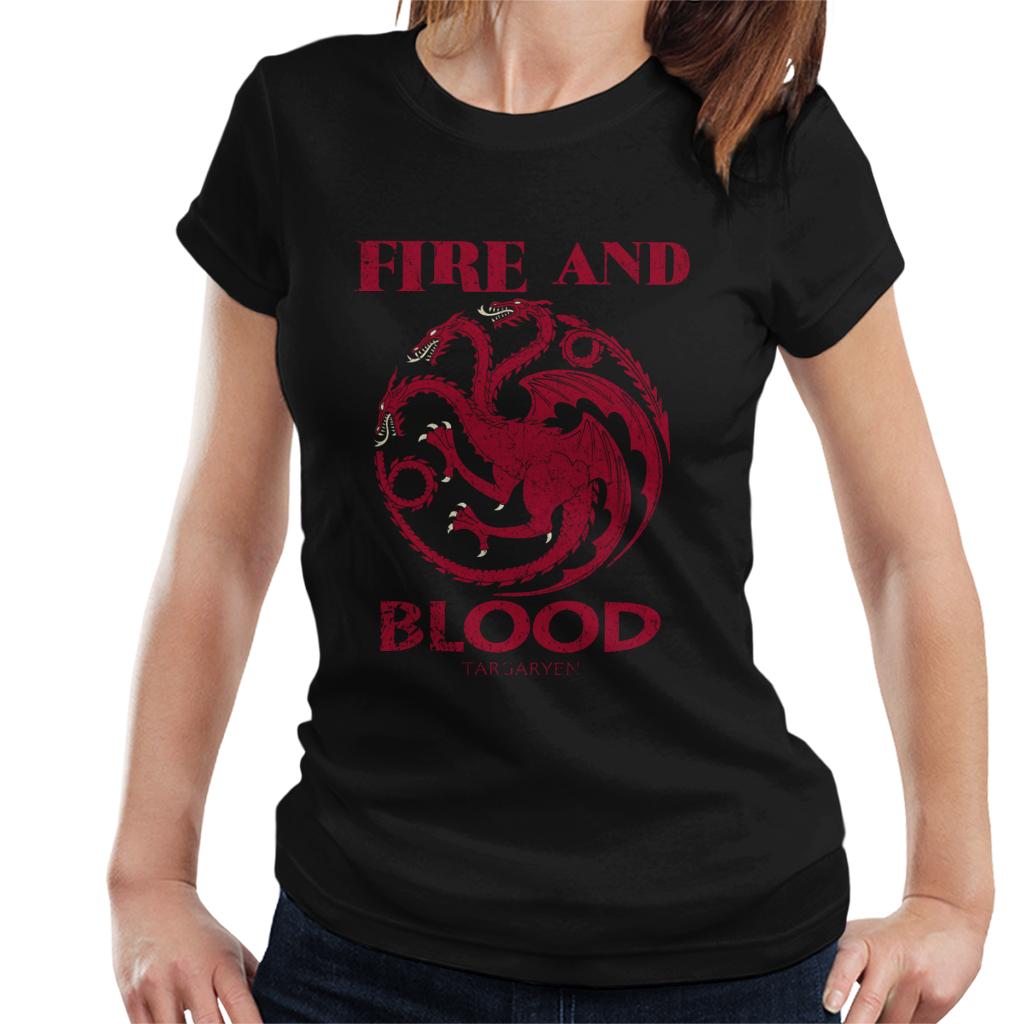 Game Of Thrones Targaryen Fire And Blood Women's T-Shirt-ALL + EVERY