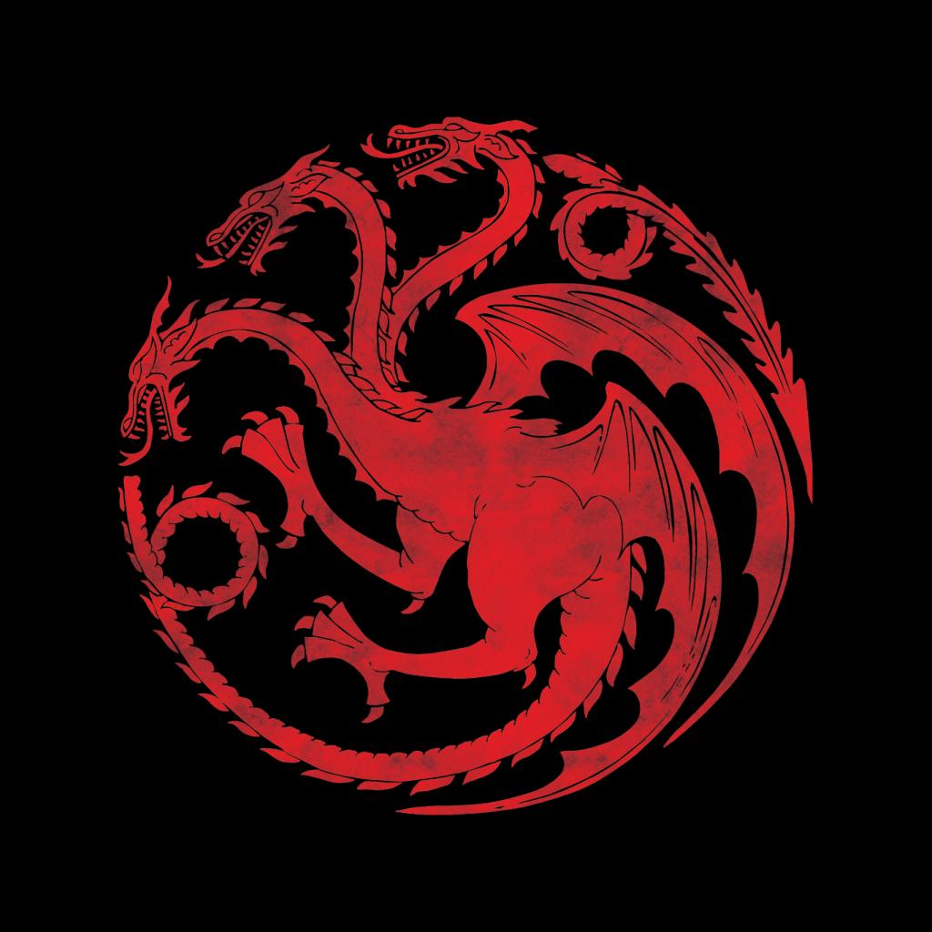 Game Of Thrones Three Headed Dragon Targaryen Sigil Men's T-Shirt-ALL + EVERY