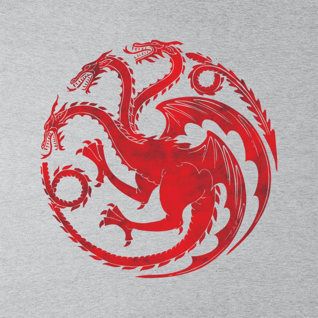 Game Of Thrones Three Headed Dragon Targaryen Sigil Men's T-Shirt-ALL + EVERY