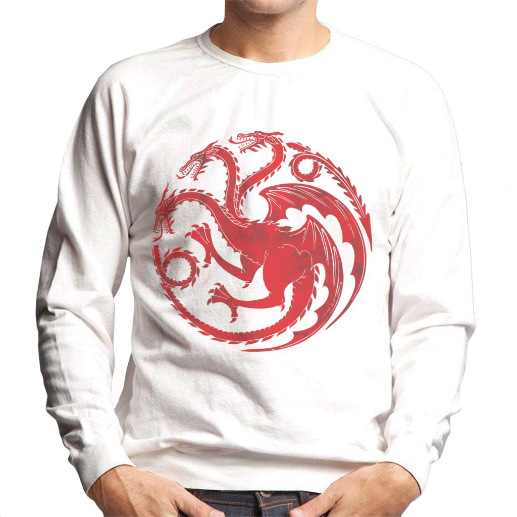 Game Of Thrones Three Headed Dragon Targaryen Sigil Men's Sweatshirt-ALL + EVERY