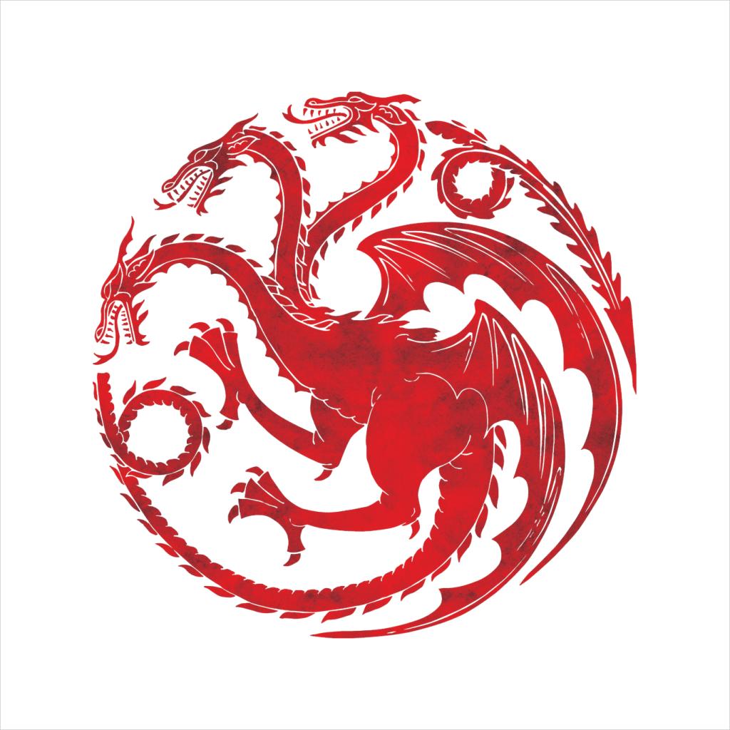 Game Of Thrones Three Headed Dragon Targaryen Sigil Men's T-Shirt-ALL + EVERY