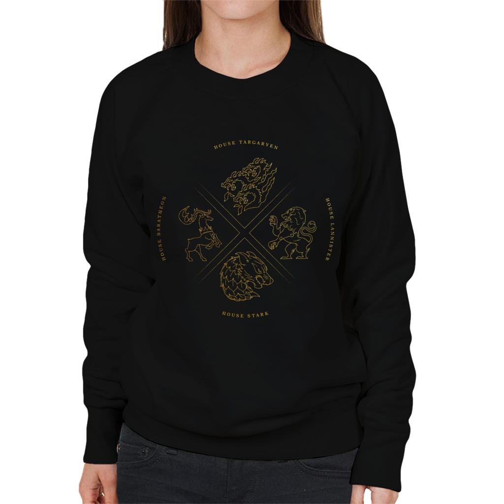 Game Of Thrones The Feuding Houses Women's Sweatshirt-ALL + EVERY