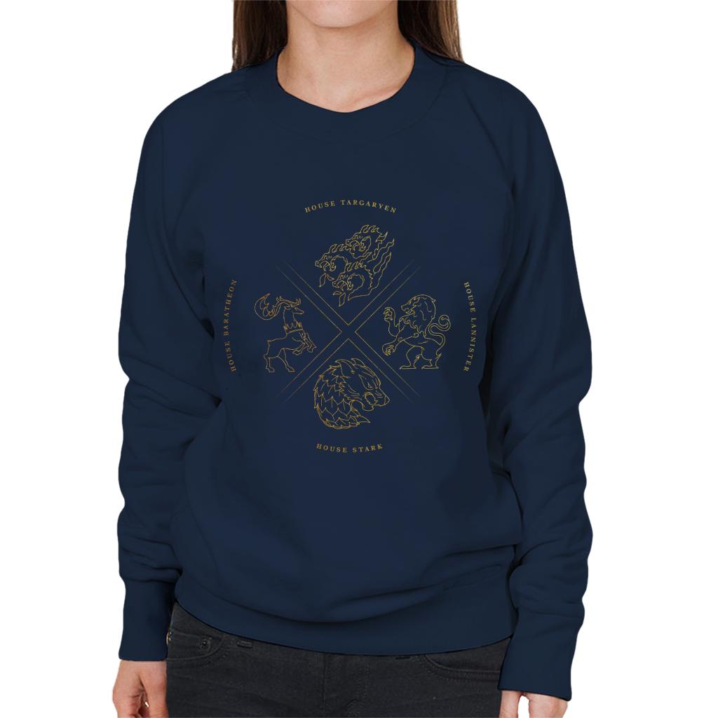 Game Of Thrones The Feuding Houses Women's Sweatshirt-ALL + EVERY