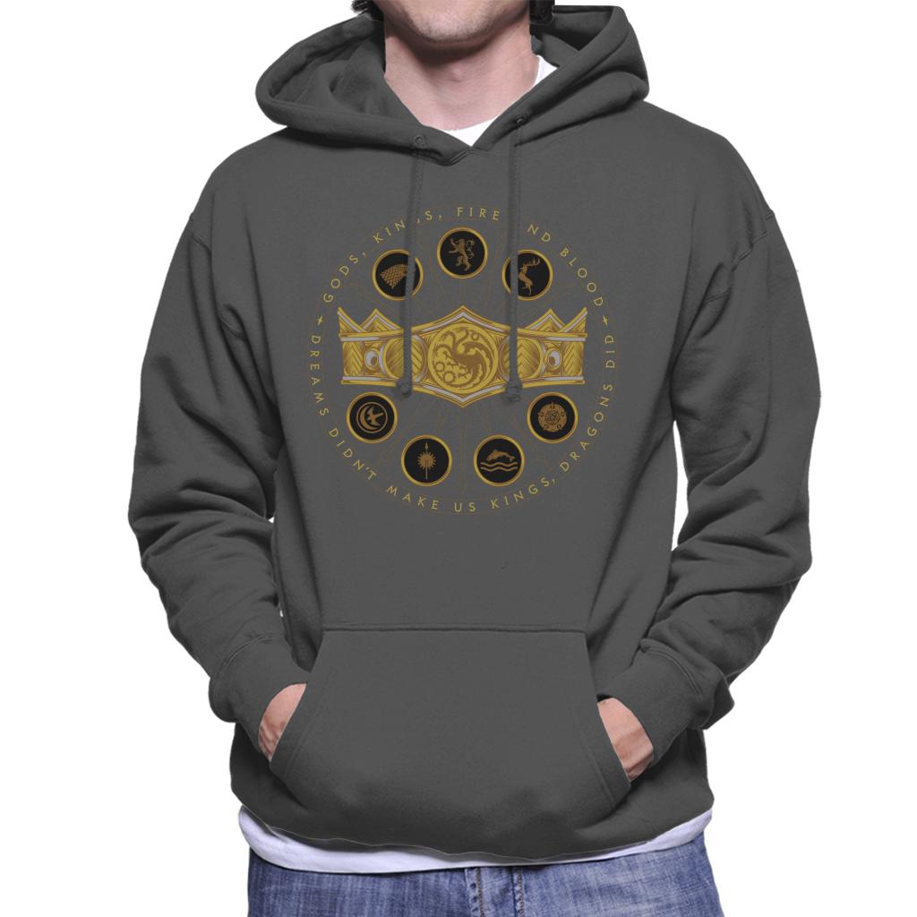 House Of The Dragon Dreams Didn't Make Us Kings Dragons Did Men's Hooded Sweatshirt-ALL + EVERY