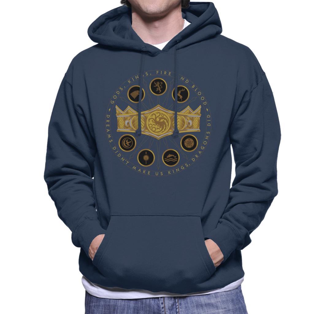 House Of The Dragon Dreams Didn't Make Us Kings Dragons Did Men's Hooded Sweatshirt-ALL + EVERY