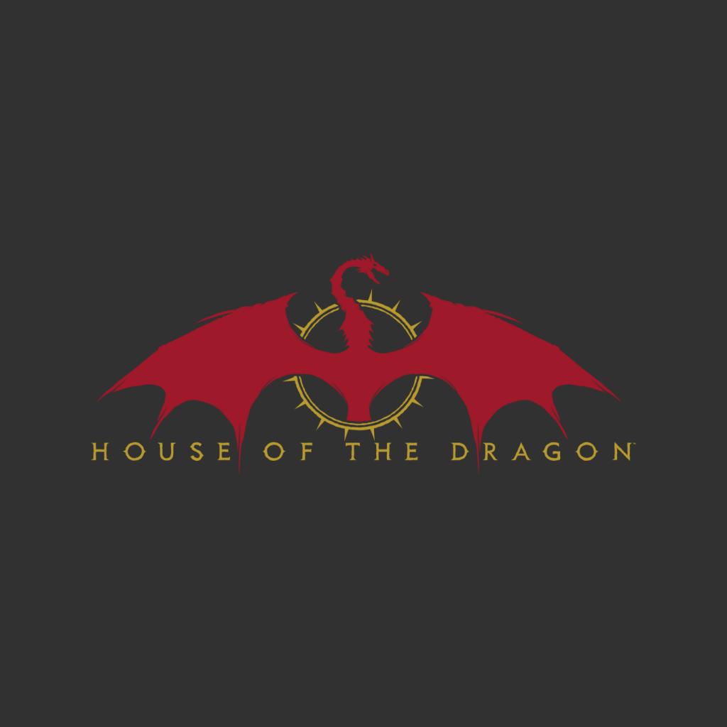 House Of The Dragon Caraxes Red Silhouette Men's T-Shirt-ALL + EVERY