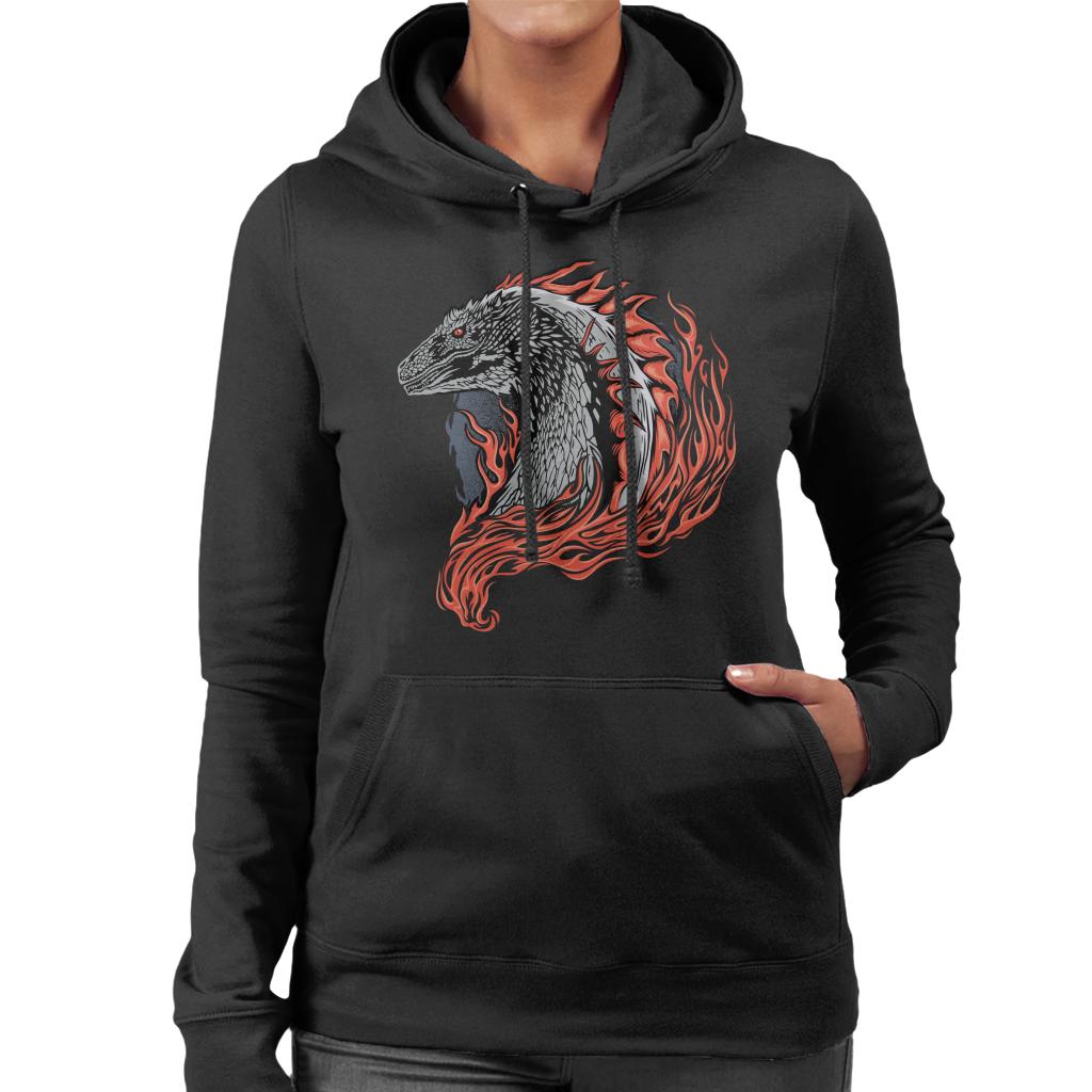 House Of The Dragon Flames Women's Hooded Sweatshirt-ALL + EVERY