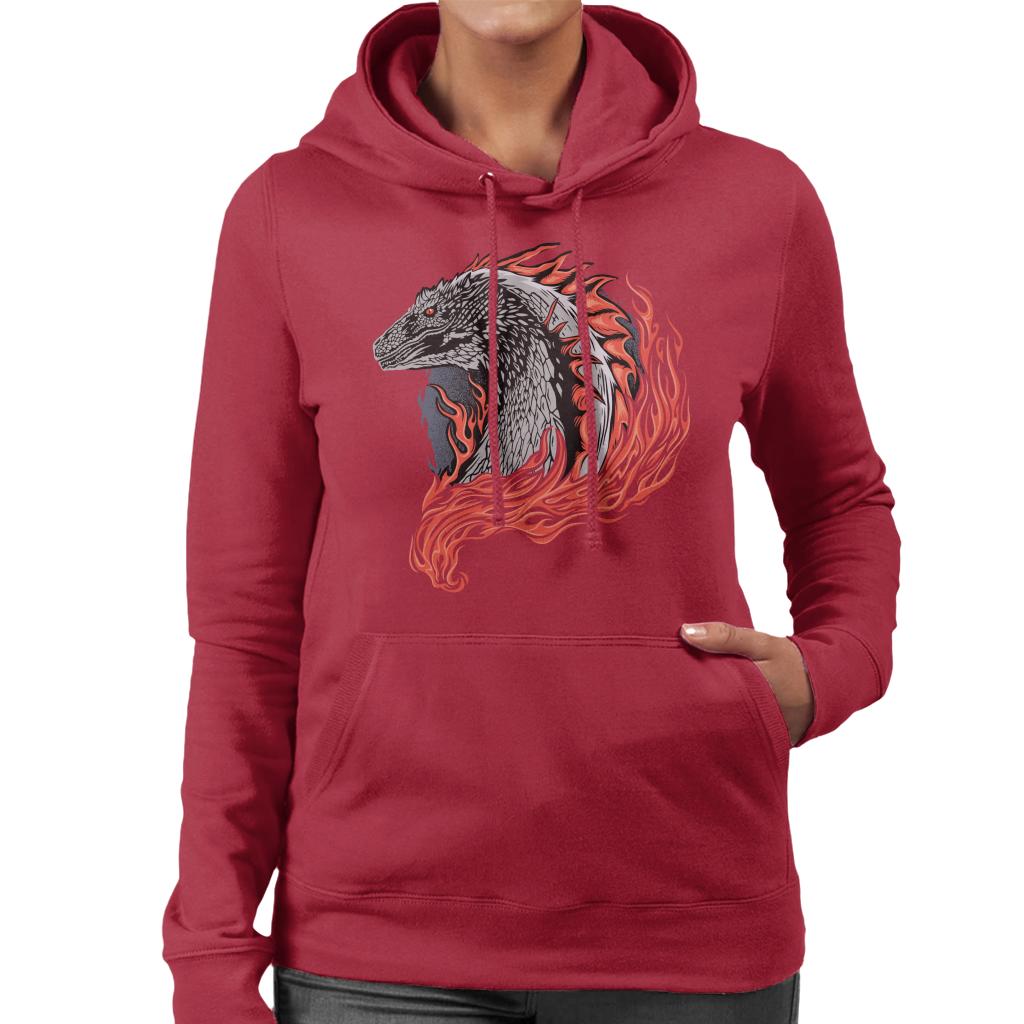 House Of The Dragon Flames Women's Hooded Sweatshirt-ALL + EVERY