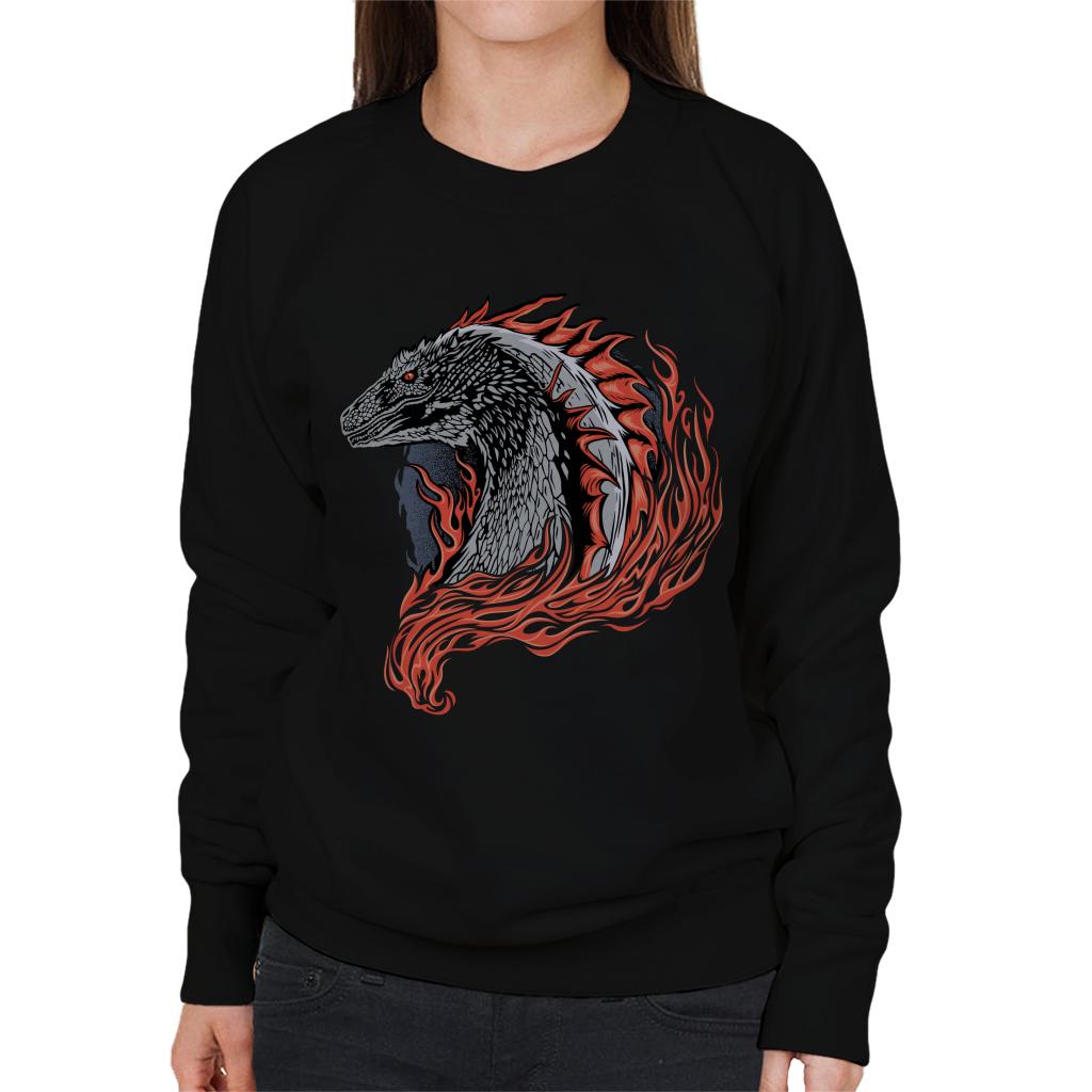 House Of The Dragon Flames Women's Sweatshirt-ALL + EVERY