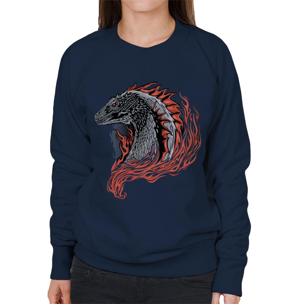 House Of The Dragon Flames Women's Sweatshirt-ALL + EVERY