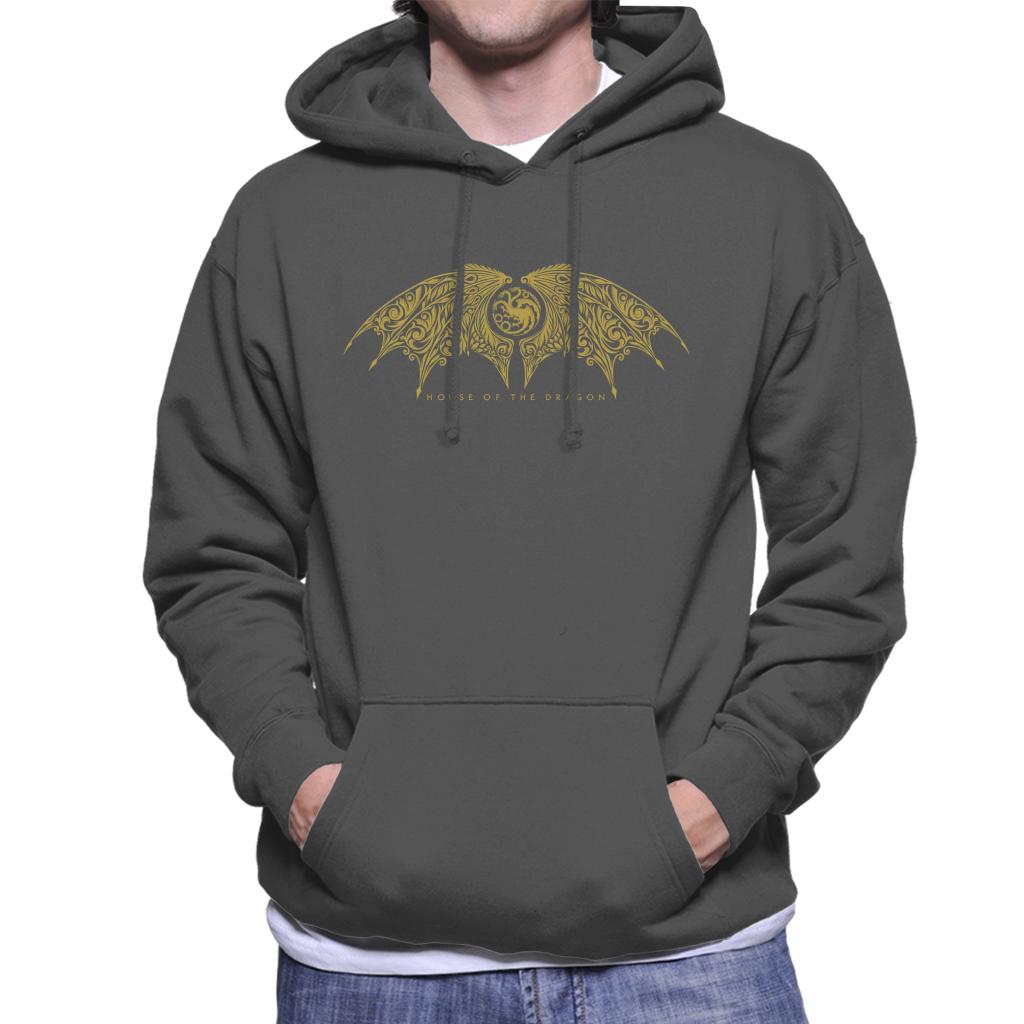 House Of The Dragon Emblem Wing Men's Hooded Sweatshirt-ALL + EVERY