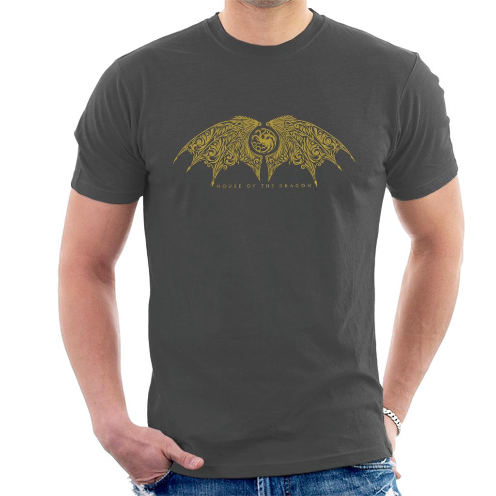 House Of The Dragon Emblem Wing Men's T-Shirt-ALL + EVERY