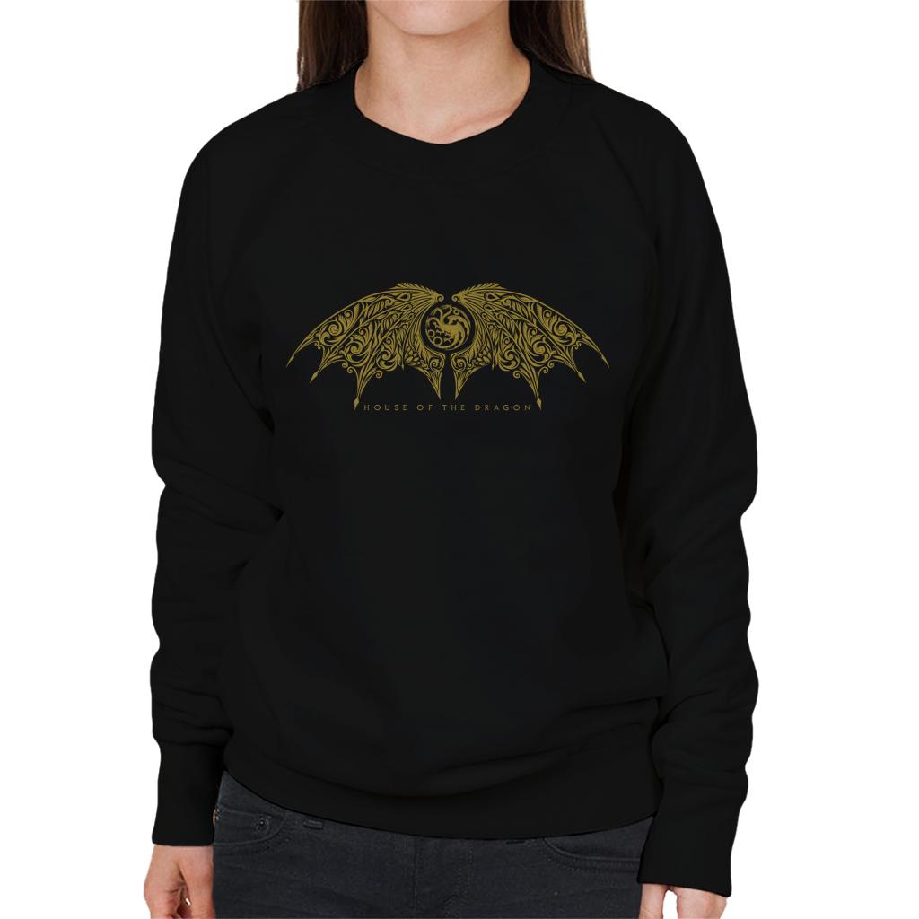 House Of The Dragon Emblem Wing Women's Sweatshirt-ALL + EVERY