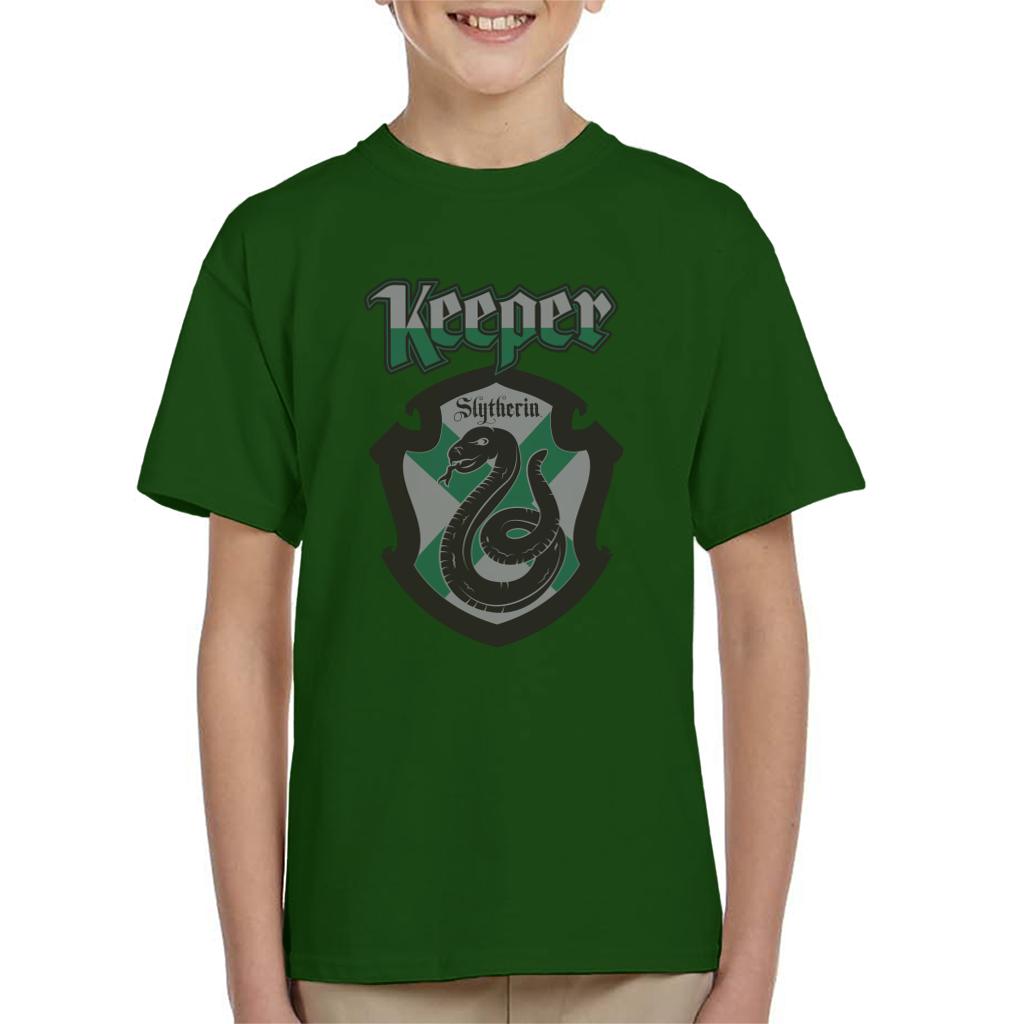 Harry Potter Quidditch Keeper Team Slytherin Kid's T-Shirt-ALL + EVERY