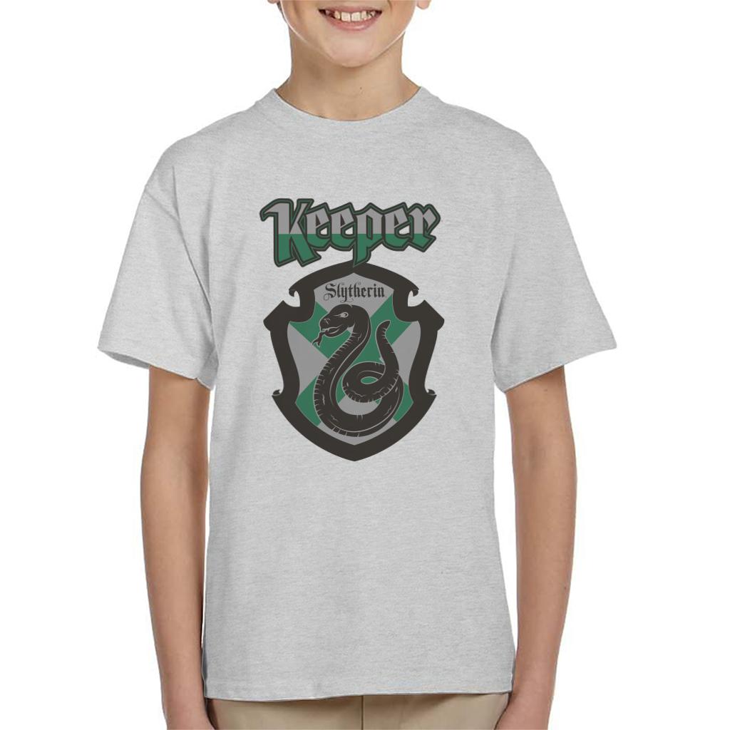 Harry Potter Quidditch Keeper Team Slytherin Kid's T-Shirt-ALL + EVERY