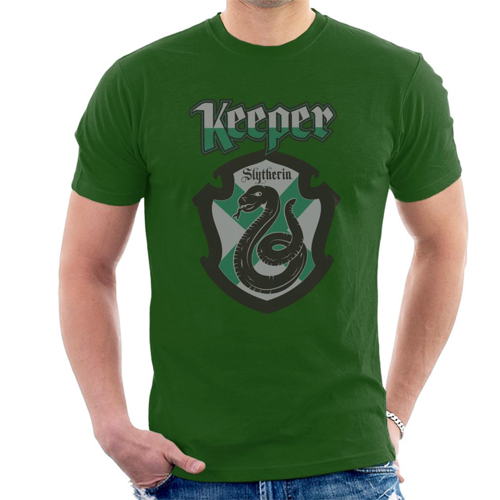 Harry Potter Quidditch Keeper Team Slytherin Men's T-Shirt-ALL + EVERY