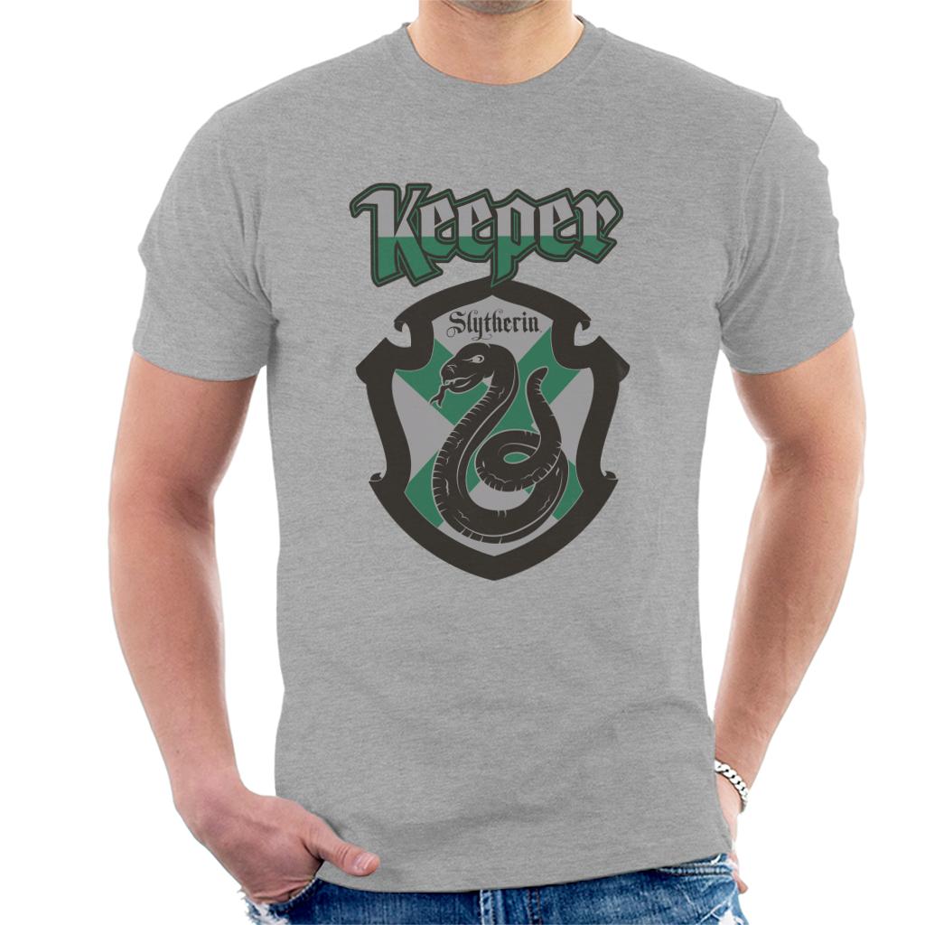 Harry Potter Quidditch Keeper Team Slytherin Men's T-Shirt-ALL + EVERY