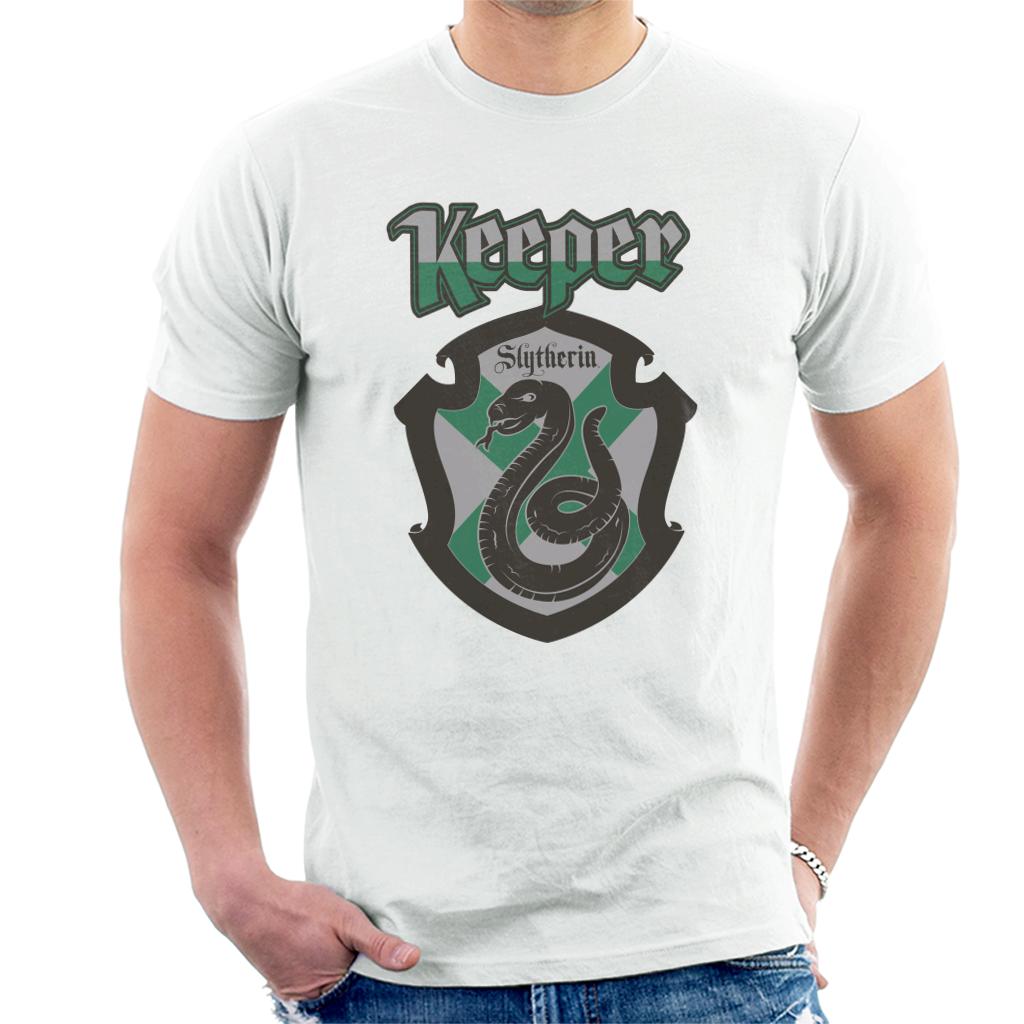 Harry Potter Quidditch Keeper Team Slytherin Men's T-Shirt-ALL + EVERY