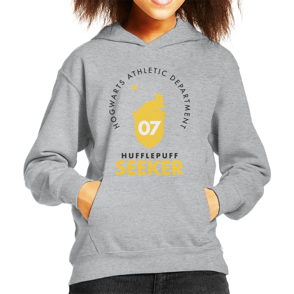 Harry Potter Quidditch Athletic Dept Hufflepuff Seeker Kid's Hooded Sweatshirt-ALL + EVERY