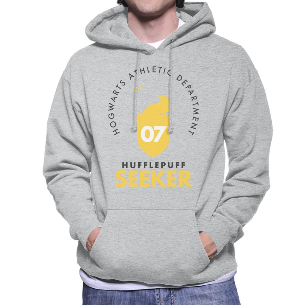 Harry Potter Quidditch Athletic Dept Hufflepuff Seeker Men's Hooded Sweatshirt-ALL + EVERY