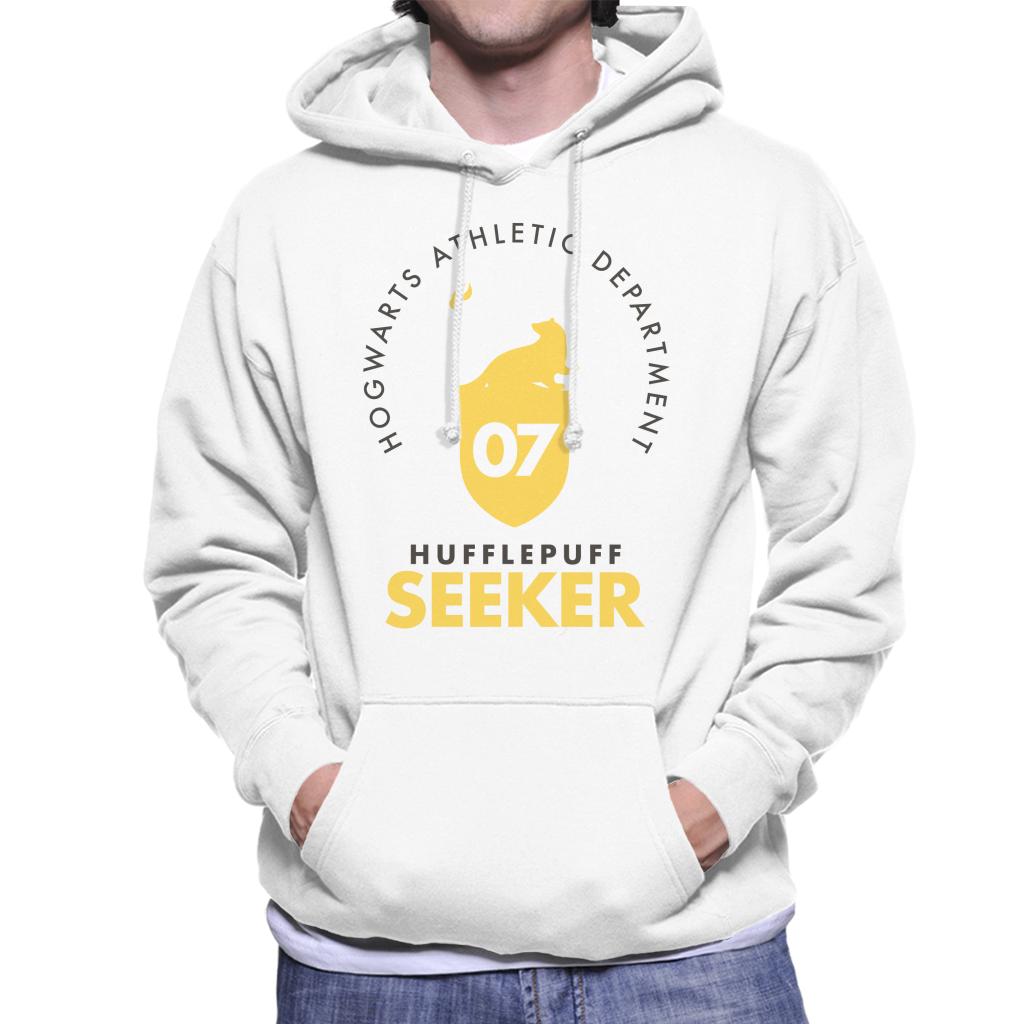 Harry Potter Quidditch Athletic Dept Hufflepuff Seeker Men's Hooded Sweatshirt-ALL + EVERY