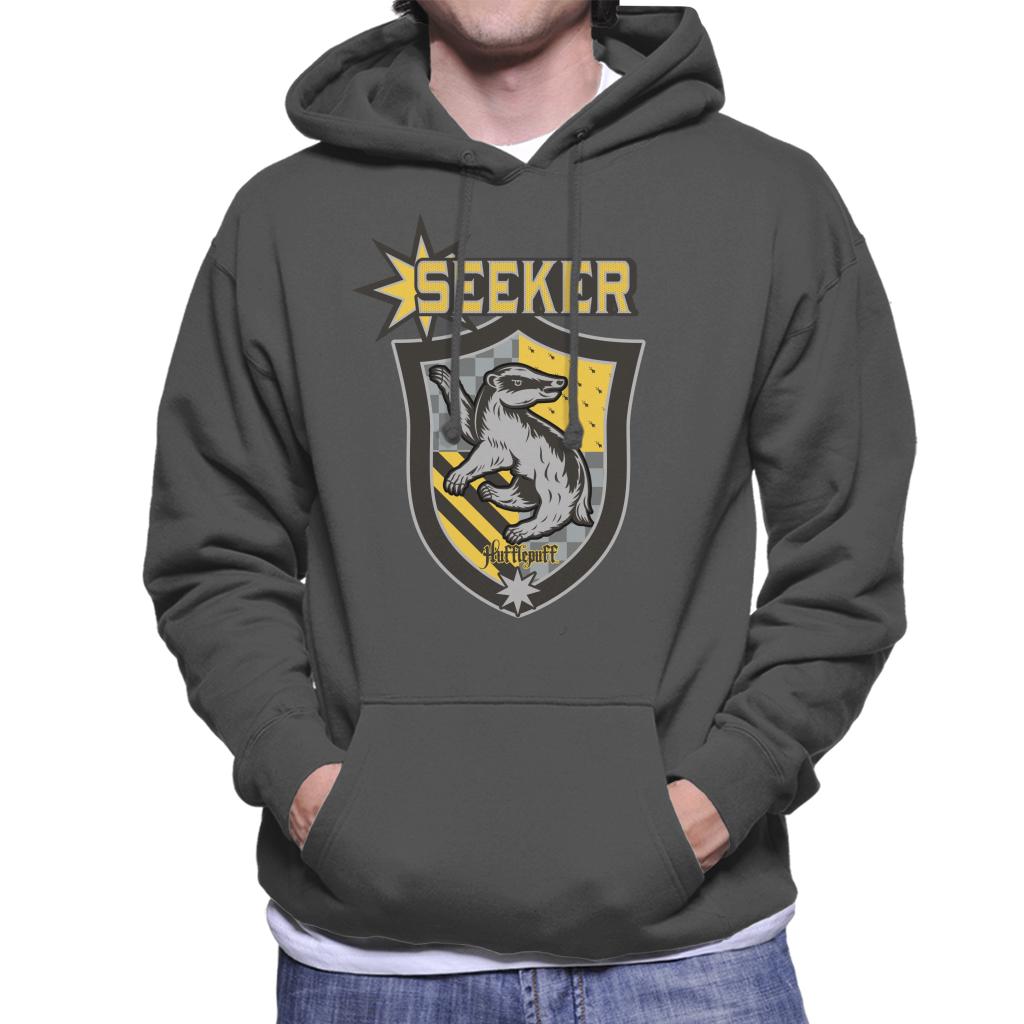 Harry Potter Quidditch Team Hufflepuff Seeker Men's Hooded Sweatshirt-ALL + EVERY