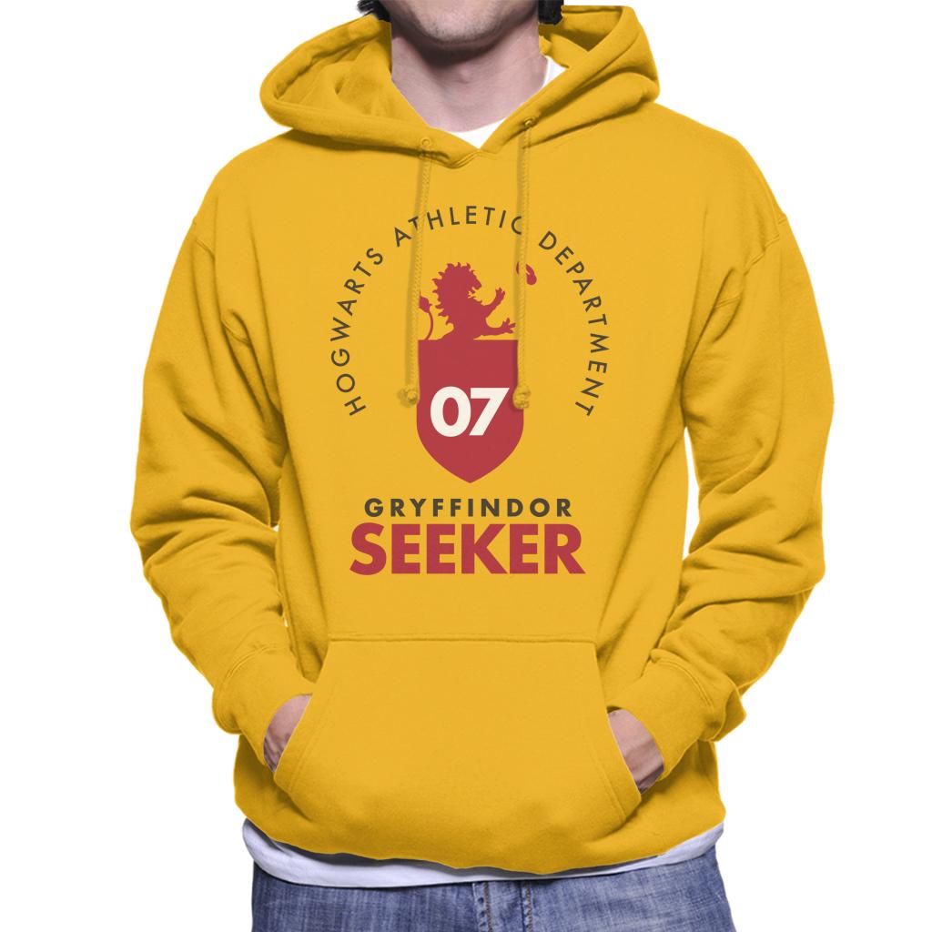 Harry Potter Quidditch Athletic Dept Gryffindor Seeker Men's Hooded Sweatshirt-ALL + EVERY