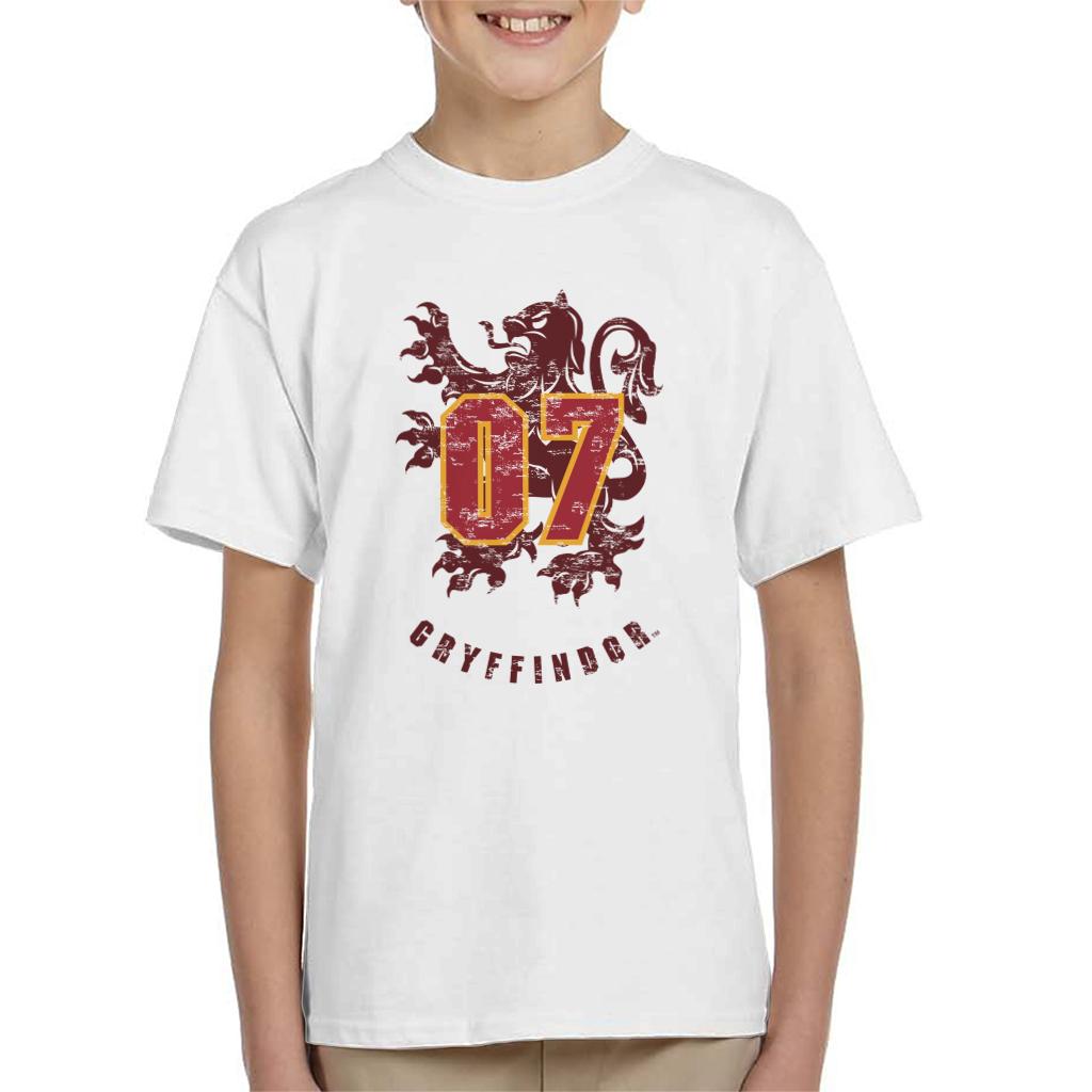 Harry Potter Quidditch Gryffindor 07 Team Badge Kid's T-Shirt-ALL + EVERY