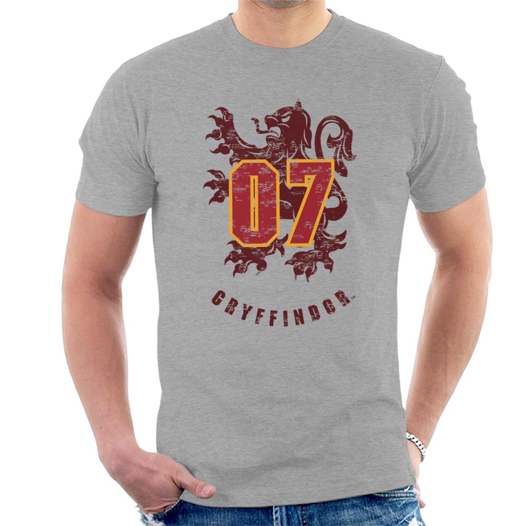 Harry Potter Quidditch Gryffindor 07 Team Badge Men's T-Shirt-ALL + EVERY