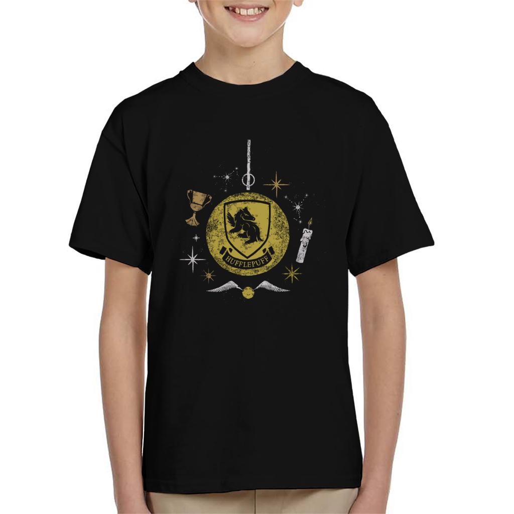 Harry Potter Christmas Hufflepuff Bauble Kid's T-Shirt-ALL + EVERY