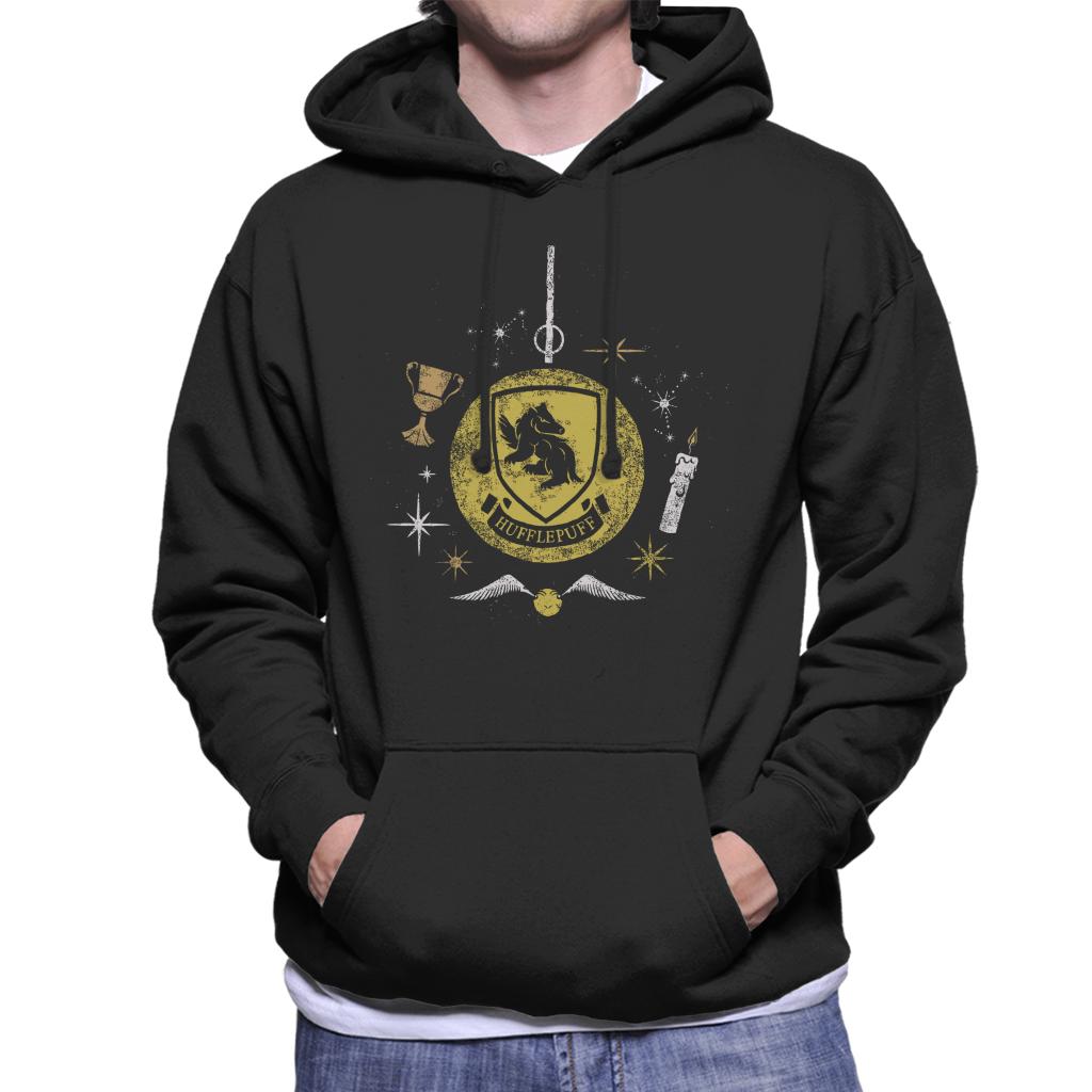 Harry Potter Christmas Hufflepuff Bauble Men's Hooded Sweatshirt-ALL + EVERY