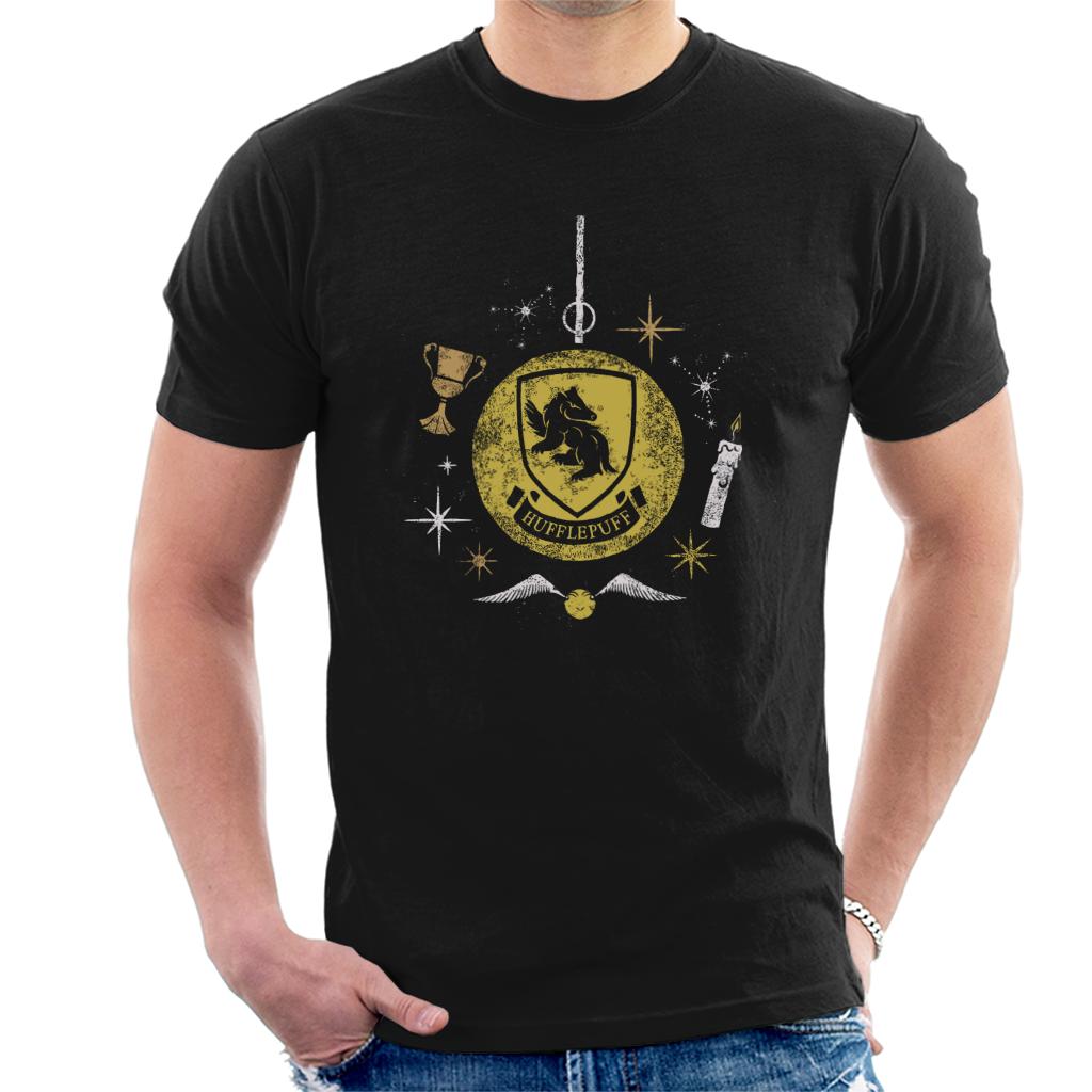 Harry Potter Christmas Hufflepuff Bauble Men's T-Shirt-ALL + EVERY