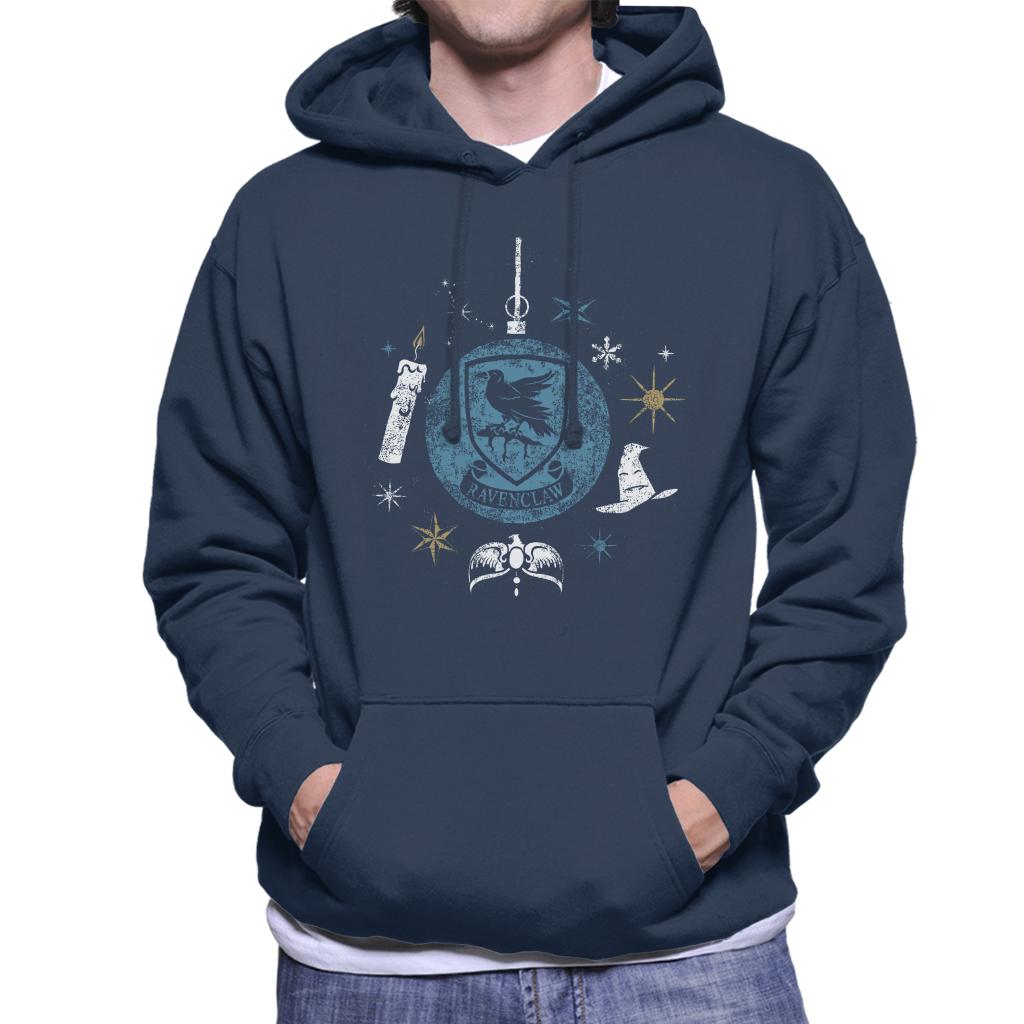 Harry Potter Christmas Ravenclaw Men's Hooded Sweatshirt-ALL + EVERY