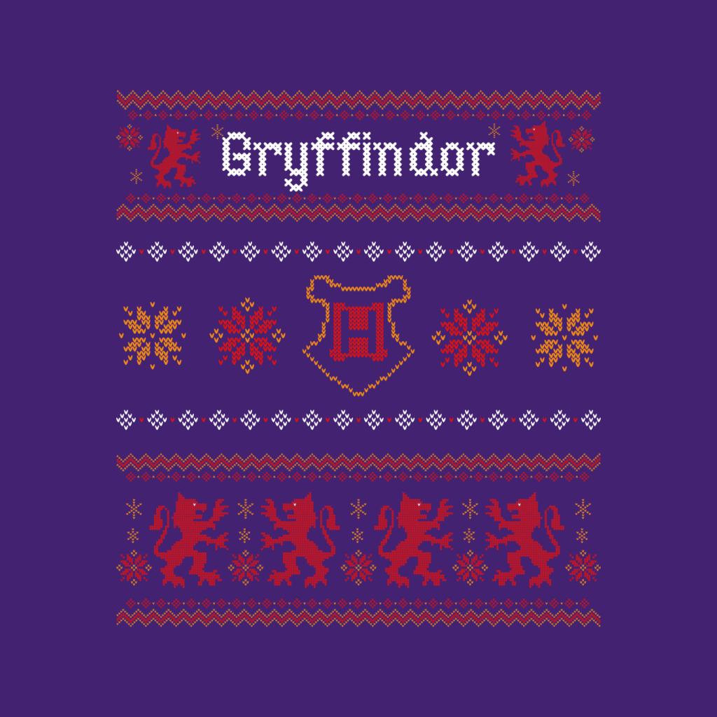 Harry Potter Christmas Gryffindor Festive Pattern Kid's T-Shirt-ALL + EVERY