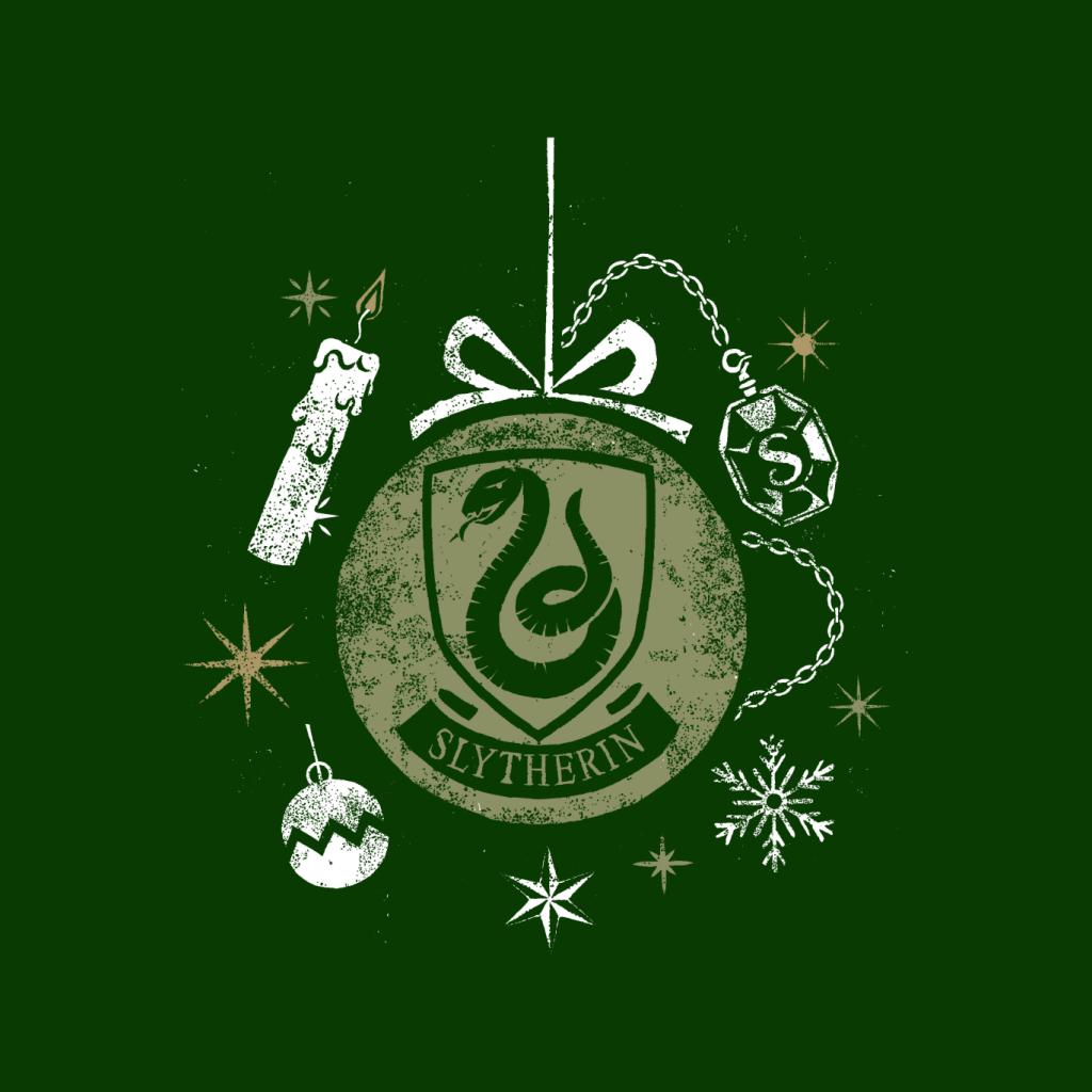 Harry Potter Christmas Slytherin Bauble Men's T-Shirt-ALL + EVERY