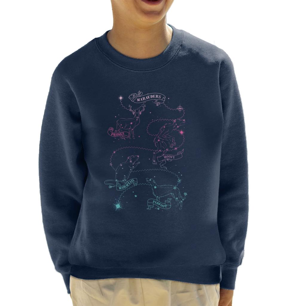 Harry Potter Marauders Animagi Constellations Kid's Sweatshirt-ALL + EVERY
