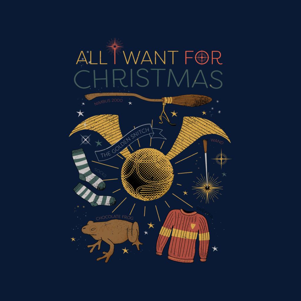 Harry Potter Christmas All I Want Is Men's T-Shirt-ALL + EVERY