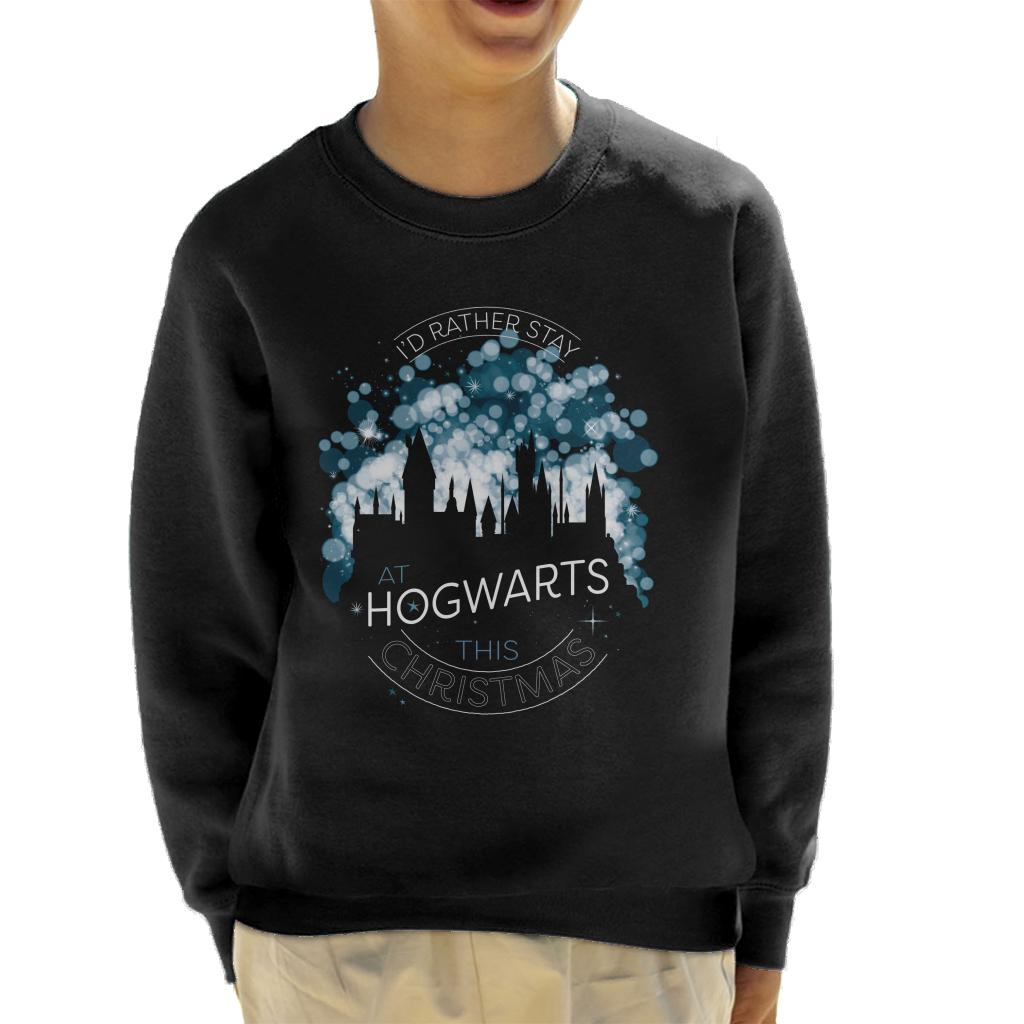 Harry Potter Christmas Staying At Hogwarts This Xmas Kid's Sweatshirt-ALL + EVERY
