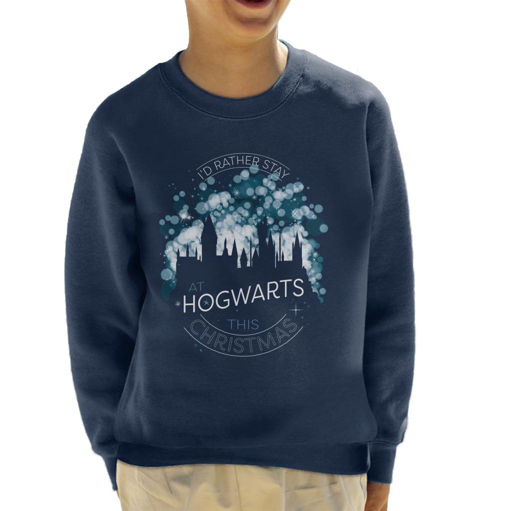 Harry Potter Christmas Staying At Hogwarts This Xmas Kid's Sweatshirt-ALL + EVERY