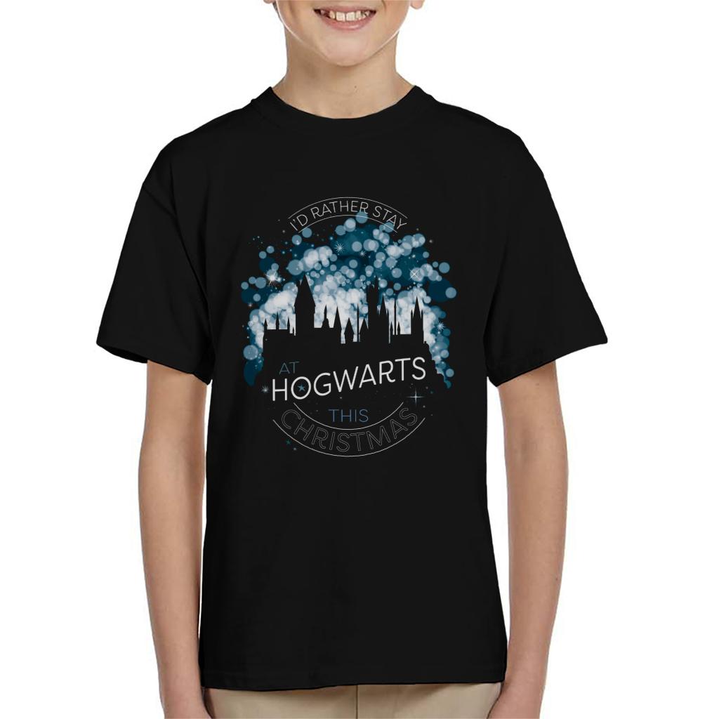 Harry Potter Christmas Staying At Hogwarts This Xmas Kid's T-Shirt-ALL + EVERY