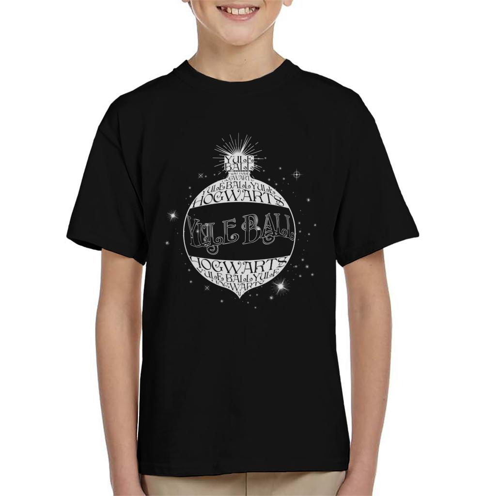 Harry Potter Christmas Hogwarts Yule Ball Bauble Kid's T-Shirt-ALL + EVERY