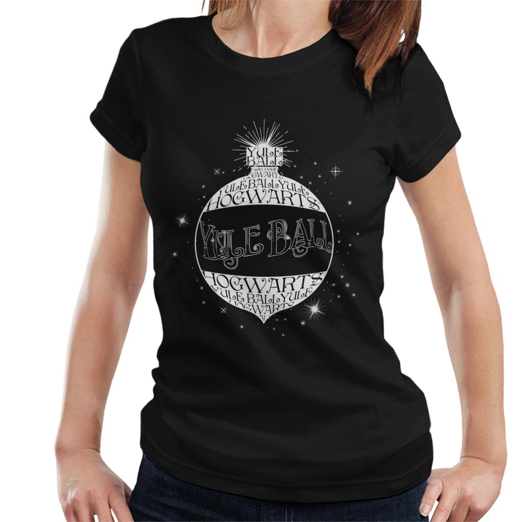 Harry Potter Christmas Hogwarts Yule Ball Bauble Women's T-Shirt-ALL + EVERY