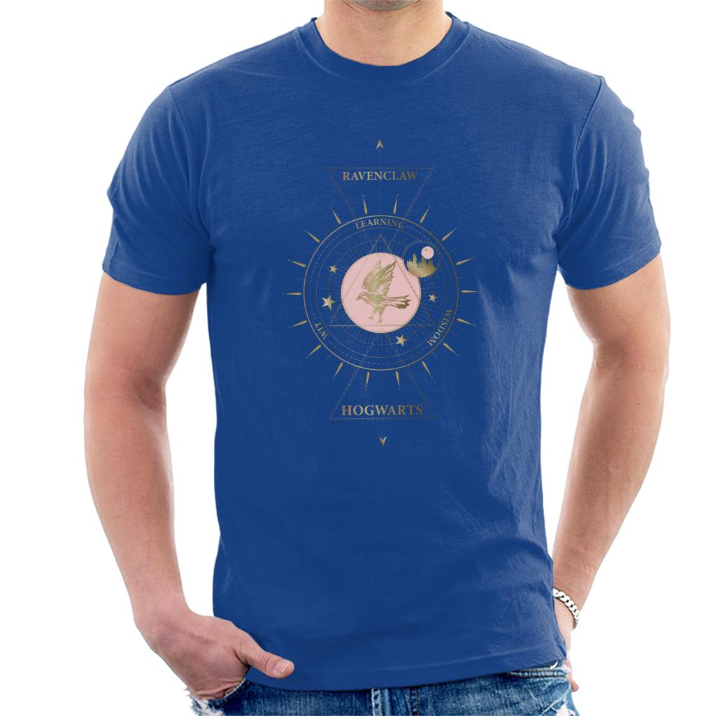 Harry Potter Ravenclaw Gold Emblem Men's T-Shirt-ALL + EVERY