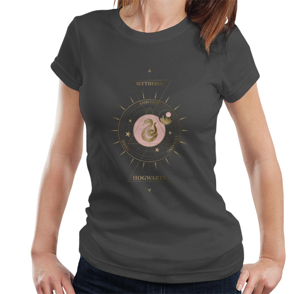 Harry Potter Slytherin Snake Gold Emblem Women's T-Shirt-ALL + EVERY