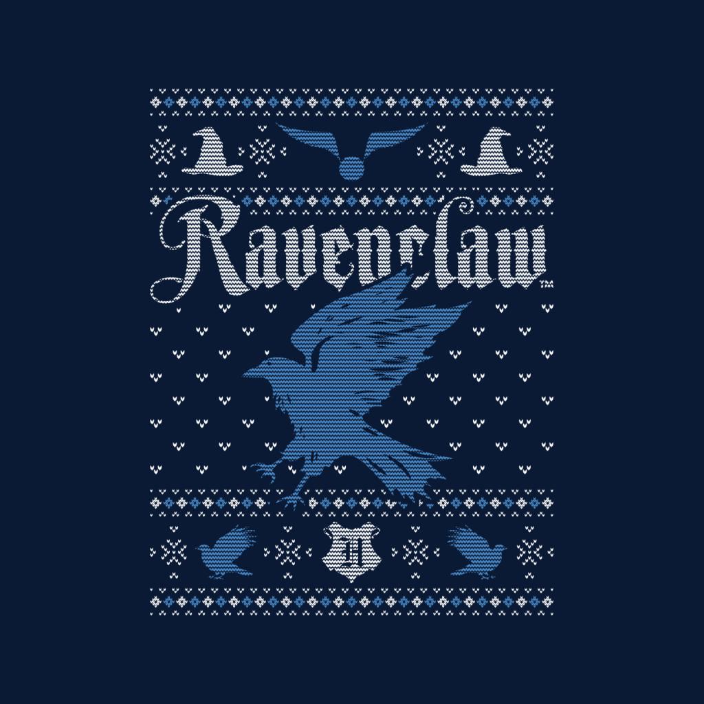 Harry Potter Christmas Ravenclaw Patten Men's T-Shirt-ALL + EVERY